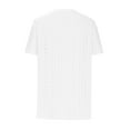 thumbnail image 4 of pstuiky Workout Tops for Women, Women's Large Size V-neck Solid Color Short Sleeve T-Shirt Loose Top Work Shirts for Women Women Tshirt Graphics Hot Prices Oversized Blouses, 4 of 7