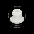 thumbnail image 2 of Uxcell 20Pcs Snap Rubber Grommet Plug Mount Dia 7mm ID 4.5mm Seal Anti-Scratch Electrical Box Cable Pipe White, 2 of 6