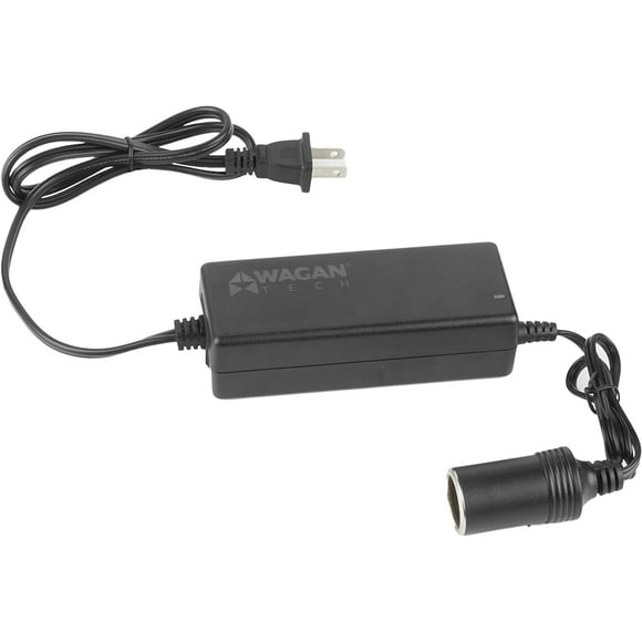 Wagan EL9903 5 Amp AC to DC Power Adapter 5A Power Converter Converts 110V AC to 12V DC Car Cigarette Lighter Socket AC 110V to DC 12V 5A 60W Power S