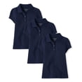 thumbnail image 1 of Polo The Children's Place para niñas, azul marino, 3 unidades, talla XXL, 1 of 2