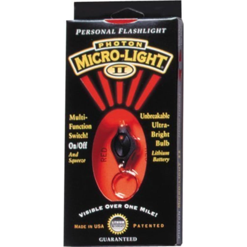 Photon photon light microlight ii led keychain flashlight color red