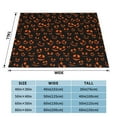 thumbnail image 4 of XMXT Throw Blanket, Halloween Ghost Faces Pattern Machine Washable Blankets for Sofa, 50 x 40 inches, 4 of 9
