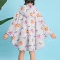 thumbnail image 4 of MIASHUI Ponchos de Pluie pour Enfants Imperméables Réutilisables pour Garçons et Filles Manteau de Pluie, Blanc, P, 4 of 4