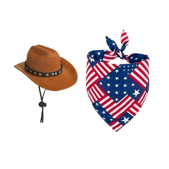 Independence Day Goose Outfit Clothes 11.81"H for Cement or Plastic Goose Lawn Clothing Porch Garden Costume Including Bow Tie and Hat for Lawn Patio