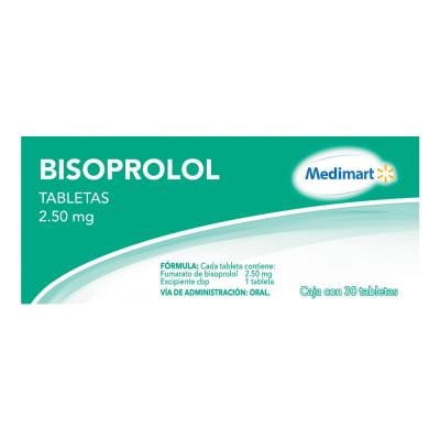 Bisoprolol Medimart 2.50 mg, 30 tabletas