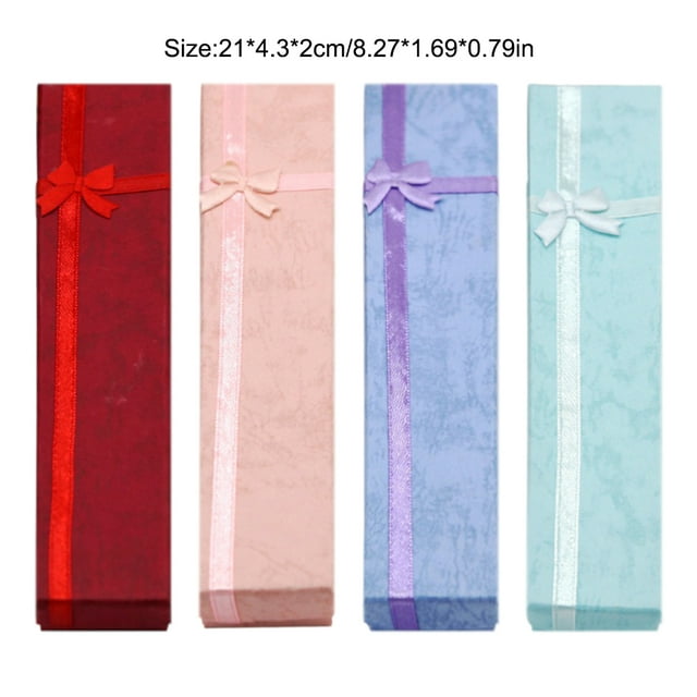 Jewelry Necklace Bracelet Present Bowknot Gift Display Box