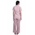 thumbnail image 4 of Moomaya Ensemble de Pyjama en Coton Imprimé à Col Cranté, Boutonné, pour Femmes, Tenue de Nuit, 4 of 6