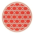 thumbnail image 6 of SAFAVIEH Courtyard Allison Geometric Bordered Indoor/Outdoor Area Rug, 2'7" x 5', Red/Bone, 6 of 11