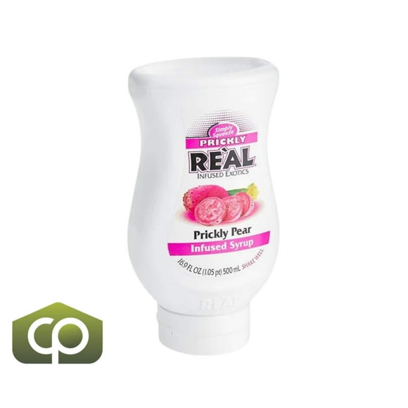 Real Prickly Pear Puree Infused Syrup 16.9 fl. oz. - Bittersweet Flavor