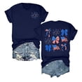 thumbnail image 5 of WERYOUNG Casual Short Sleeve Crew Neck T Shirt For Women Patriotic Graphic Tee 250th Anniversary T-Shirts Holiday Party Cozy Top, 5 of 5