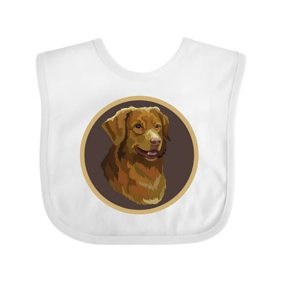Inktastic Nova Scotia Duck Tolling Retriever Dog Boys or Girls Baby Bib