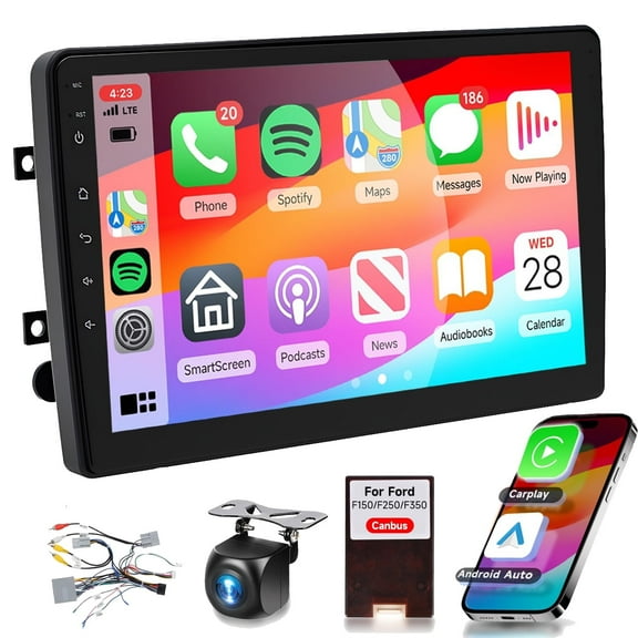 Gsuatey Car Stereo Android 13 for Ford F150/F250/F350 2006-2014, 10 Inch Touch Screen Car Radio with Wireless Carplay/Android Auto,GPS, WiFi, Bluetooth,FM