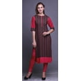 thumbnail image 2 of Bimba Robes Tuniques Droites pour Femmes Kurta d'Été Imprimée, 2 of 6