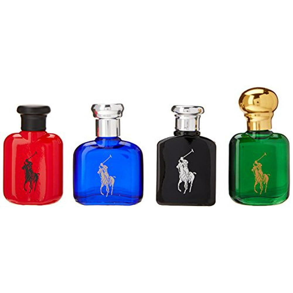 Ralph Lauren (76 Value) Ralph Lauren Polo Mini Cologne Gift Set for Men, 4 Pieces Walmart