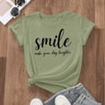 thumbnail image 4 of T-shirt Décontracté à Manches Courtes pour Usage Quotidien avec Col Rond et Imprimé Graphique, Coupe Ample pour Femmes, Confort Quotidien, 4 of 4