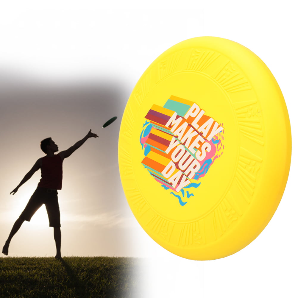 PU Flying Disc Children Flying Disc Yellow Safe And Wear Resistant For Outdoor 