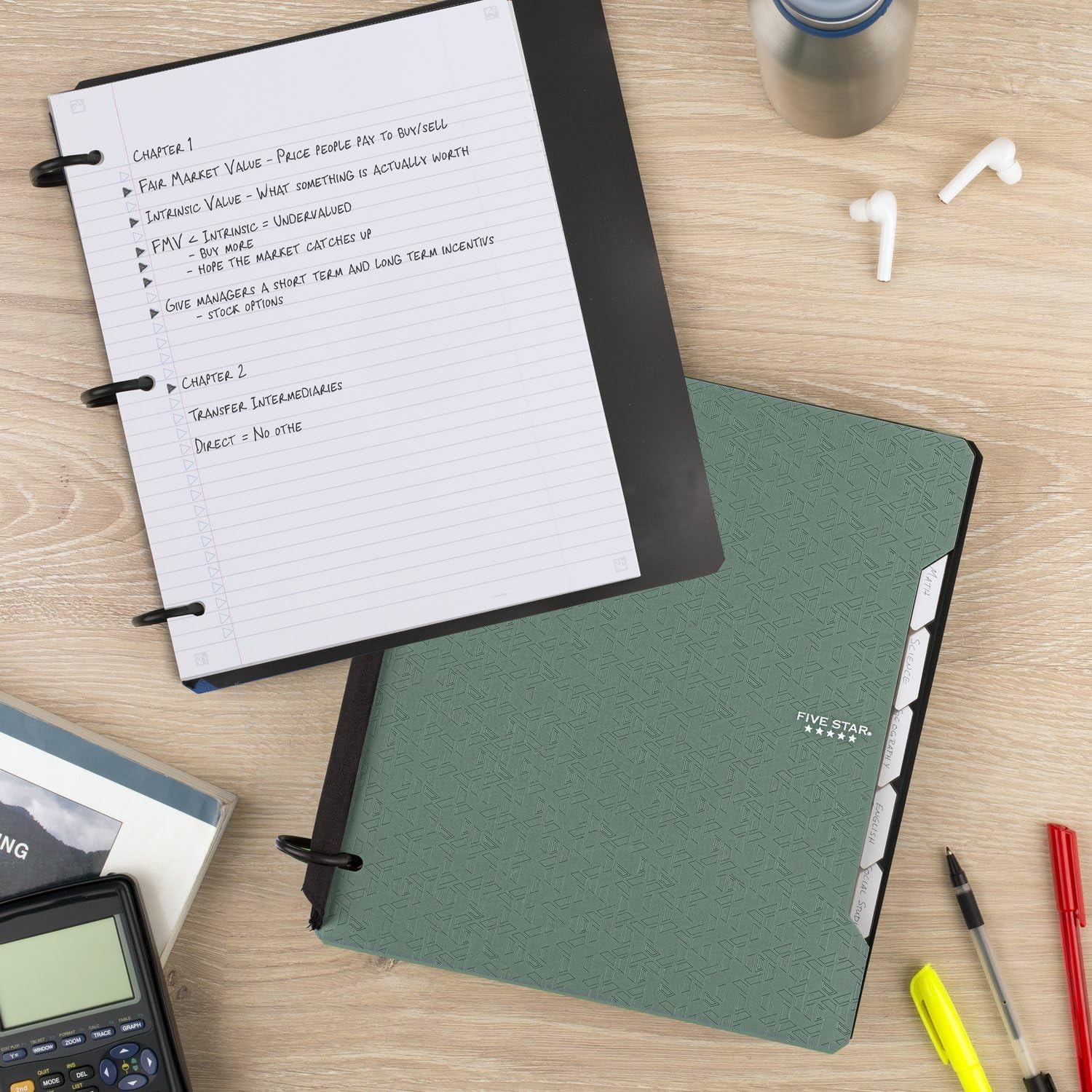 Five Star Refillable College Ruled Notebook Flex Notebinder, 1" x 1"