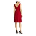 thumbnail image 2 of Lauren Ralph Lauren Robes pour Femmes pour Occasions Spéciales Écarlate - Robe Rouge Écarlate à Accent Cristal, Froncée, Sans Manches, Ligne A - Femmes, 2 of 4