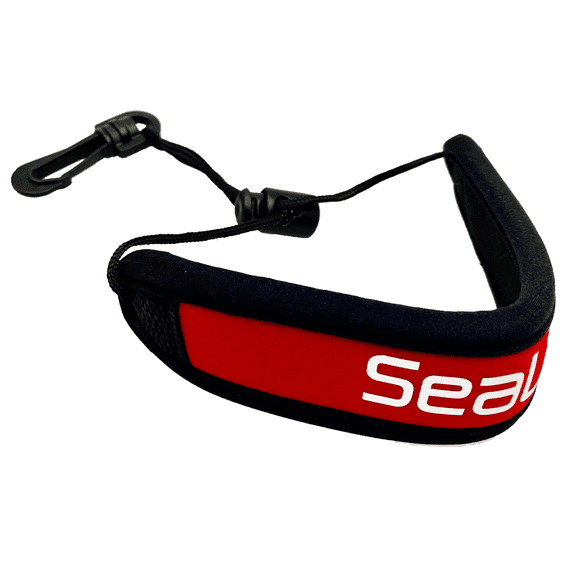 SeaLife Deluxe Wrist Strap - Black & Red