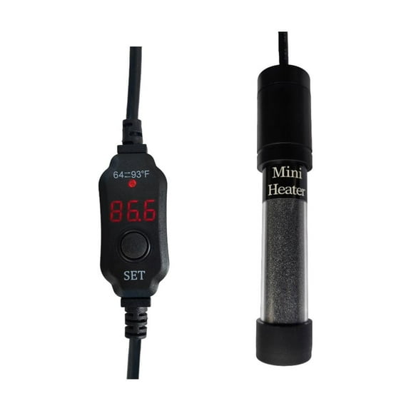 ZLC 500W Submersible Aquarium Heater, Adjustable Fish Tank Heater with Digital Display External Controller, Overheat Protection and Free Thermometer for 55-80 Gallons Freshwater and Saltwater Tank