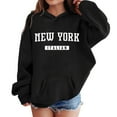 thumbnail image 2 of New York Italian Hoodies for Girls Boys Long Sleeve Casual Graphic Hooded Sweatshirt with Pockets Pullover Tops, 2 of 5