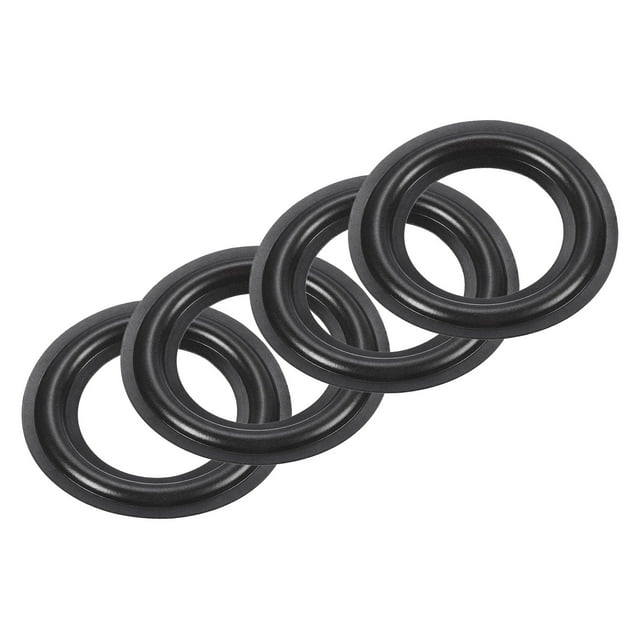 Unique Bargains Rubber Speaker Foam Edge Surround Rings 2.5 Inch 39mm x 66mm Subwoofer Rings for Repair or DIY Dark Green 4 Pcs