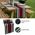 thumbnail image 5 of Red White American Flag Table Runner - 36 Inch Long, Kitchen Dining Table Runner Dresser Scarves, USA Flag Vintage Stars Farmhous Farmhouse Decor for Coffee Tables Wedding Party Banquet, 5 of 8