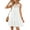 White, variant on Halter Dress For Women Mini Sundress Lace Crochet Sleeveless Cover Ups A-Line Tiered Swing Summer Casual Dress
