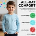 thumbnail image 6 of BROOKLYN VERTICAL Boys 4-Pack Long Sleeve Cotton Tee Shirts – Soft, Comfortable Undershirts for Kids, Basic Layering Shirts, 6 of 8