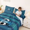 thumbnail image 3 of Erosebridal Soccer Games Goal Bed Sheets For Kids,Football Sport Court King Sheets 4pcs, 3 of 6