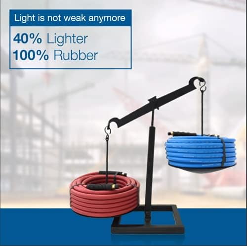BluBird Lightest, Strongest, Most Flexible Rubber Air Hose (1/2" x 10') - BB1210