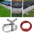 thumbnail image 3 of 1 Set Pool Cover Winch High-Strength Universal Size Rust-proof Wide Application Simple Installation Quickly Seal Aluminum Securing Above Ground Swimming Pool Cover Winch Pool Supplies, 3 of 7