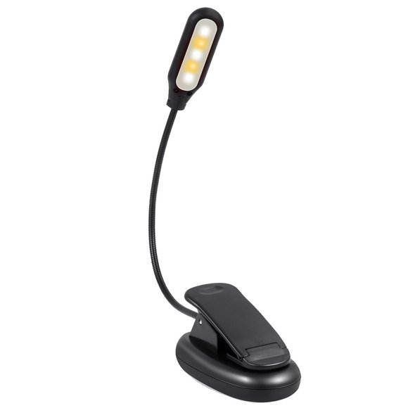 1PC NEW 5 LED Book Light Easy Clip On Reading Lights for Reading Eye-Care