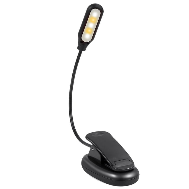 1PC NEW 5 LED Book Light Easy Clip On Reading Lights for Reading Eye-Care