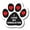 P- Himalayan Black, variant on Magnet Me Up I Love My Terrier Pawprint Magnet Decal, 5 Inch, Vinyl Automotive Magnet