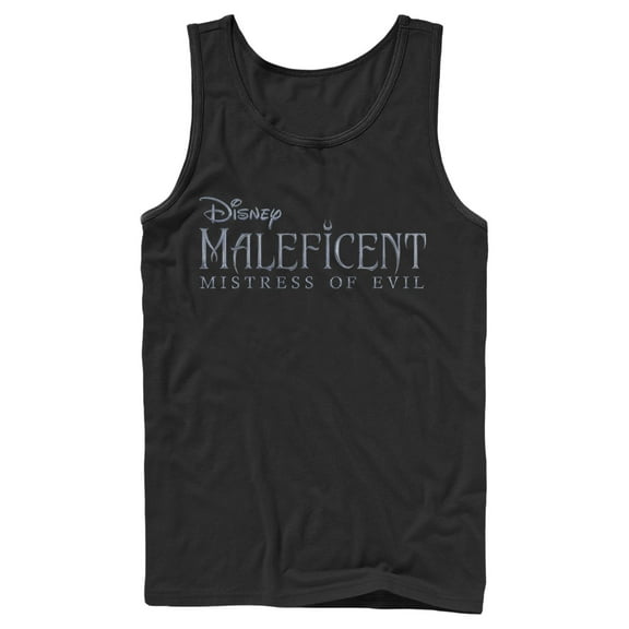 Men's Maleficent: Mistress of All Evil Basic Movie Logo Tank Top Black Medium