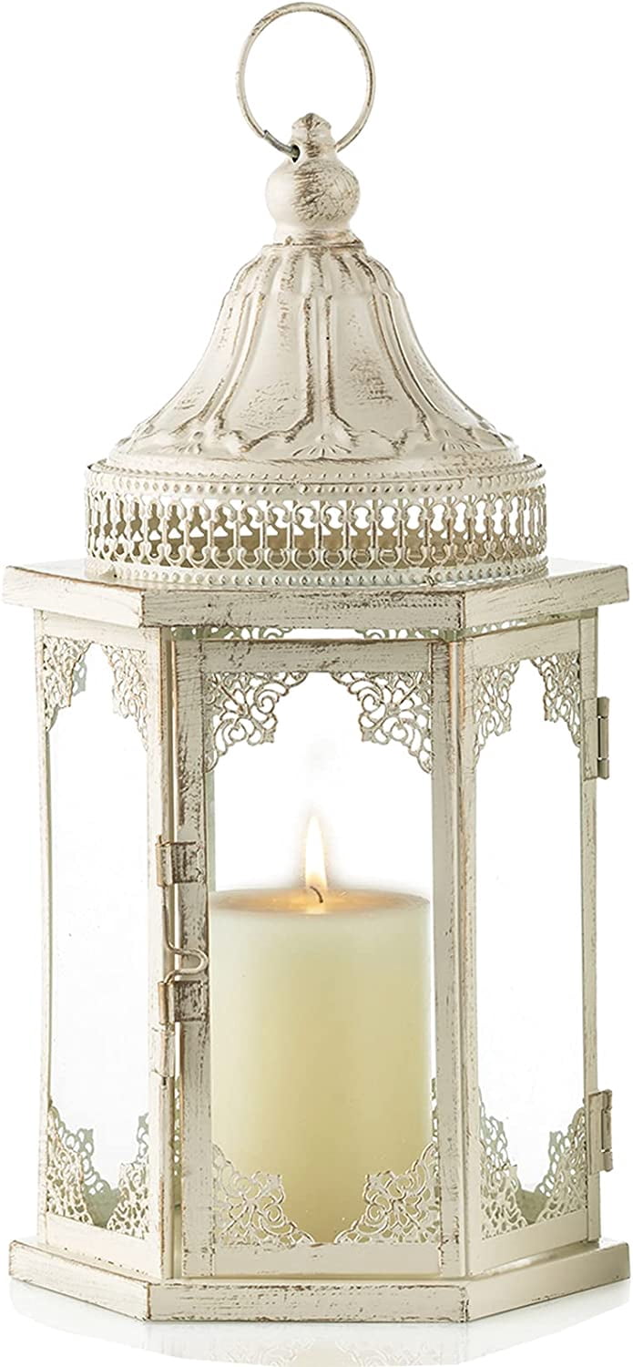 Navidad Linterna Candelabro Madera Y Vidrio Led | Meses Sin Interés
