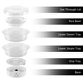 thumbnail image 5 of Classic Cuisine Vegetable Steamer Rice Cooker- 6.3 Quart Electric Steam Appliance with Timer by, 5 of 5