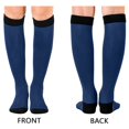 thumbnail image 2 of joogoo Dark Blue Paint Socks Women Men Knee High Sock, 2 of 8