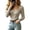 Khaki -BZ29, variant on Dwellite Womens Long Sleeve Shirts Basic Square Neck Soft Stretchy Tops Lightweight Slim Fit Tshirt for Going Out Fall Winter Yellow XL
