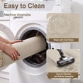 thumbnail image 2 of Hiasan Kitchen Rug Set of 2 PCS, Non Slip Rugs for Kitchen Floor, Absorbent Anti Fatigue Mats Washable for Kitchen, Office, 17"x30"+17"x59", Beige, 2 of 7