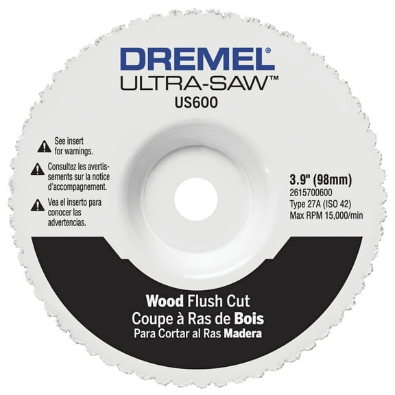 Dremel US600-01 Ultra-Saw 4-3/4 inch Wood and Plastic Flush Cut Wheel