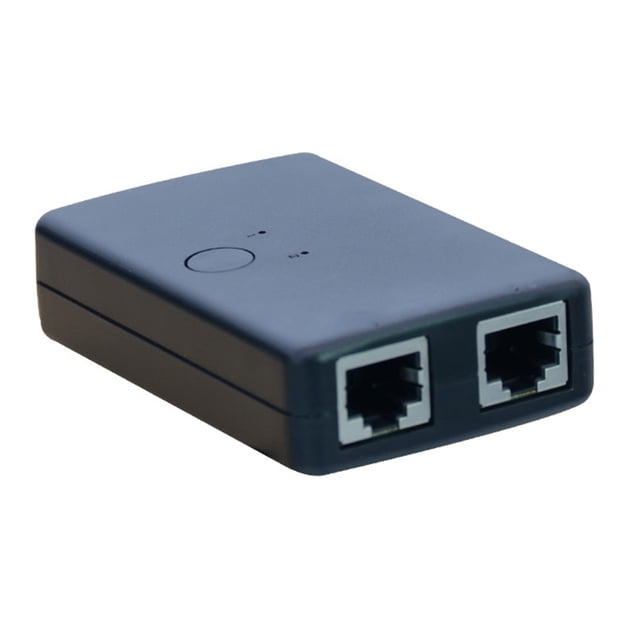 Mini 1-output Network Switch LAN Port 2-input 1-output Switcher Antistatic Sharing Adapter Hub Splitter Box Tester Fast Heating Dissipation PC