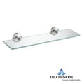 thumbnail image 2 of Blossom Glass Shelf - Brush Nickel&nbsp;BA0250702, 2 of 2