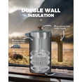 thumbnail image 3 of POLIVIAR French Press Coffee Maker, 34 Ounce Coffee Press with Real Wood Handle, Double Wall Insulation & Dual-Filter Screen, Food Grade Stainless Steel for Good Coffee and Tea JX2023-FPLU, 3 of 7