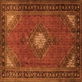 thumbnail image 1 of Ahgly Company Indoor Square Medallion Orange Traditional Area Rugs, 8' Square, 1 of 1