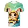 thumbnail image 5 of Tops para hombre, blusas y camisas de manga corta con cuello redondo para hombre, jersey informal con cuello redondo y estampado de Pascua para hombre, camisetas deportivas de manga corta, blusas de p, 5 of 5