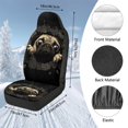 thumbnail image 7 of Uorisanigo Pug Print Car Seat Covers, High Back Seat Covers Front Seats Only, Fluffy Automotive Seats Cover Fit for Most Cars, Auto Interior Accessories, Comfortable, 7 of 7