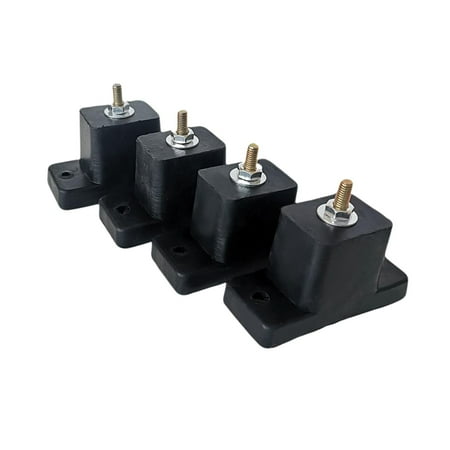 

4Pcs Vibration Pad Noise Prevention Mounting Slip Durable Rubber Bracket Cushion for Roofs Air Conditioner Outdoor Unit Balcony