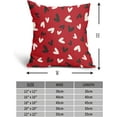 thumbnail image 3 of Happy Valentine''s Day Red Pillow Covers 18X18 Inch Set of 2 Valentine Black White Hearts Decorative Pillow Cases Valentines Wedding Love Cushion Case Home Party Decor For Sofa Couch Porch Outdoor, 3 of 6